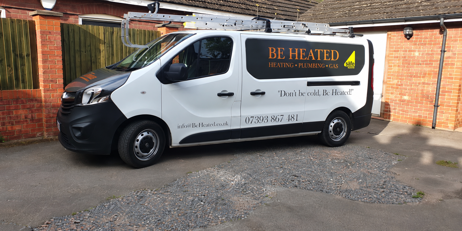 The Be Heated plumbing and heating van